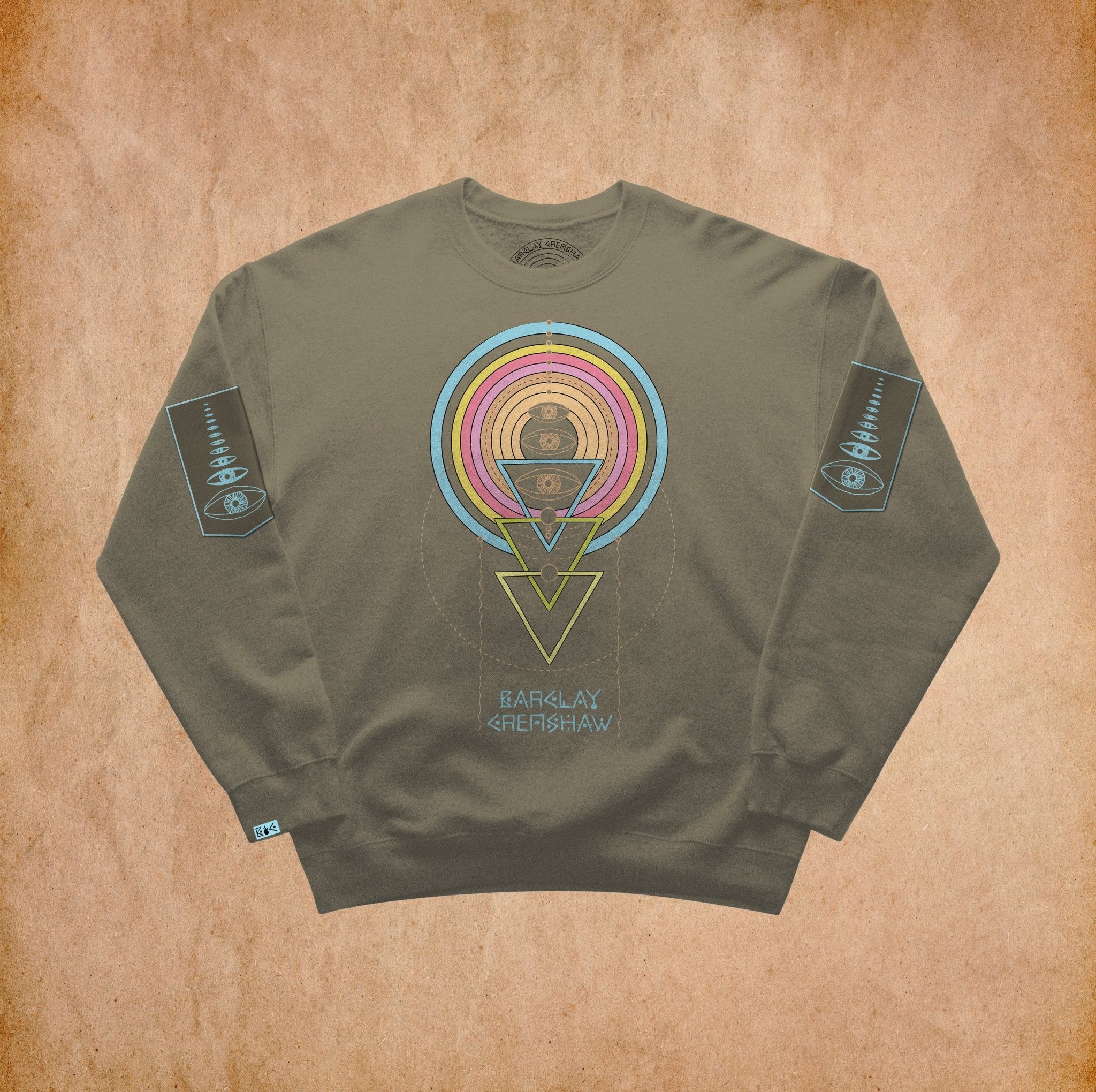 Circle Channel Olive Crew - Barclay Crenshaw