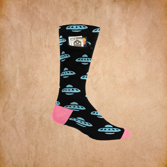 BC Spaceship Pocket Socks